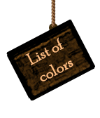 List of colors